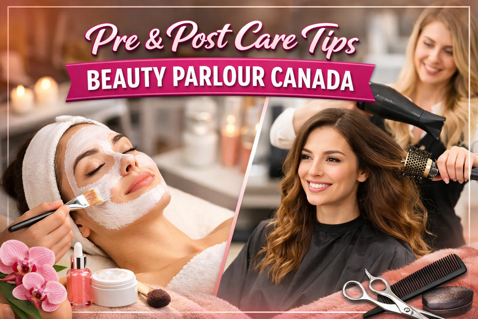 Pre & post beauty care tips from beauty parlour Canada