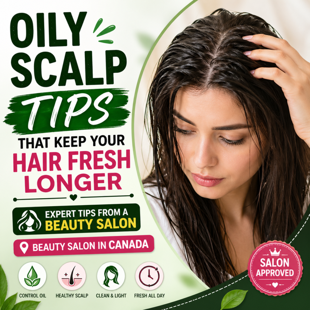 Oily scalp tips from beauty salon Canada