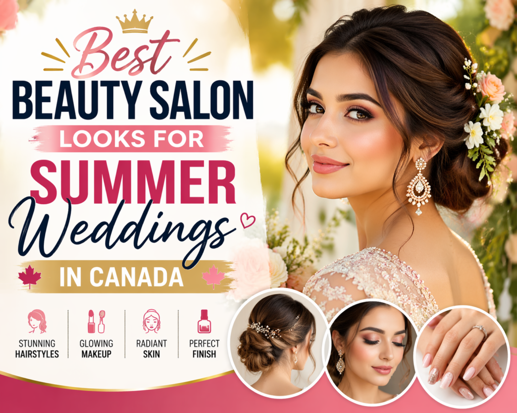 Summer weeding hairstyle by beauty salon Canada
