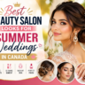 Summer weeding hairstyle by beauty salon Canada