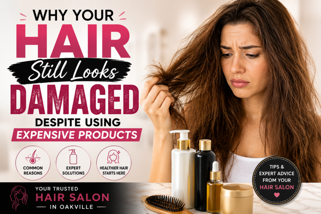 Damaged hair solution from hair salon Oakville