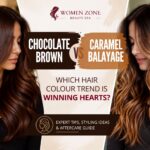 Chocolate brown vs caramel balayage