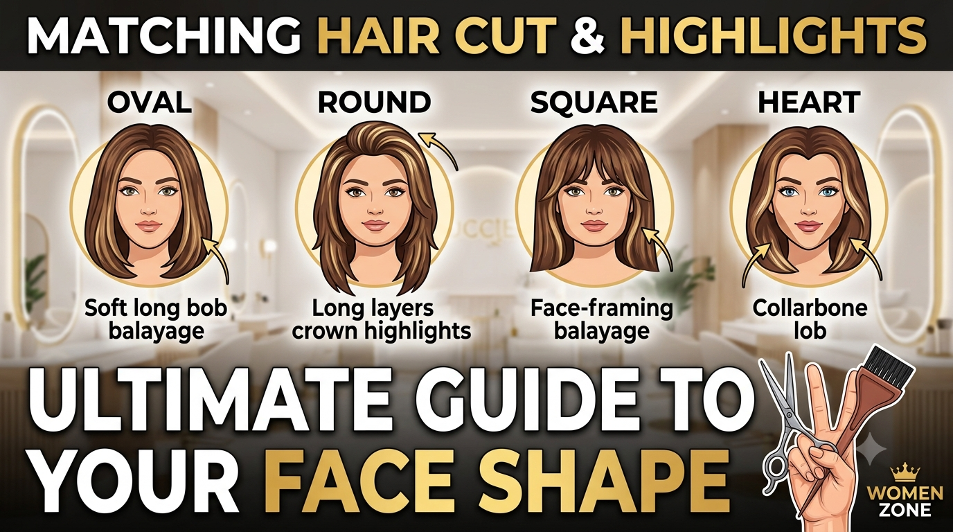 Matching haircuts with hair colouring by Women Zone